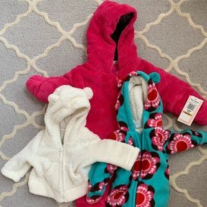 0-3 Month Pram Suits and sweater